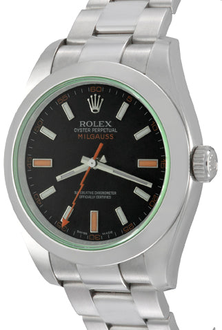 ROLEX MILGAUSS GREEN CRYSTAL   Premium Watches  1544