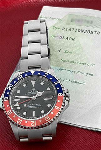 ROLEX GMT MASTER II ERROR DIAL Premium Watches 110