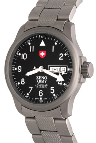ZENO-WATCH BASEL ARMY PILOT DAY-DATE Premium Watches  3174