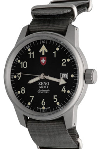 ZENO-WATCH BASEL ARMY PILOT DATE Premium Watches  3165