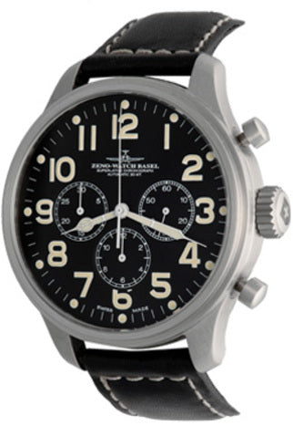 ZENO-WATCH BASEL PILOT OVERSIZED TRI-COMPAX HORIZONTAL Premium Watches  3163